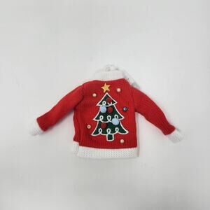 Christmas Tree Ugly Sweater Ornament Elf Costume